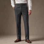 Dress Pants Striped Slim Fit Dark Gray – Product Photo