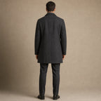 Ellington Wool Coat Charcoal – Full Look