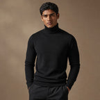 Ellis Merino Turtleneck in Black – Tarlano Premium Menswear