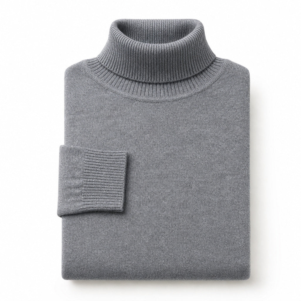 Ellis Merino Turtleneck Gray – Product Photo