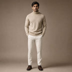 Ellis Merino Turtleneck Khaki – Full Look