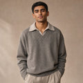 Eton Layered V-Neck Taupe – Product Photo