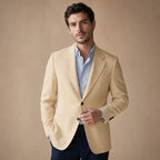 Blazer Half Lined Tailored Fit Beige – Product Photo