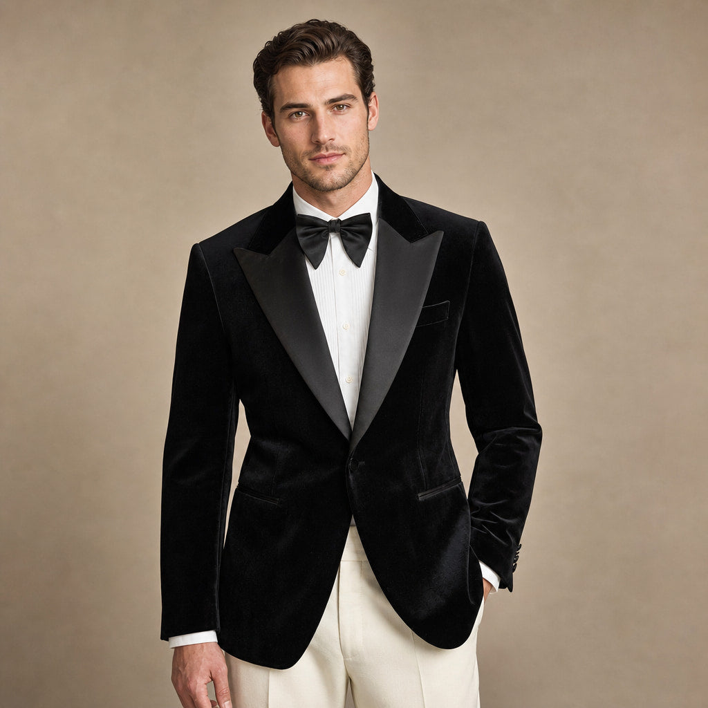 Blazer Half Lined Tailored Fit Black – Product Photo