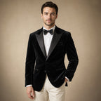 Blazer Half Lined Tailored Fit in Black – Tarlano Premium Menswear