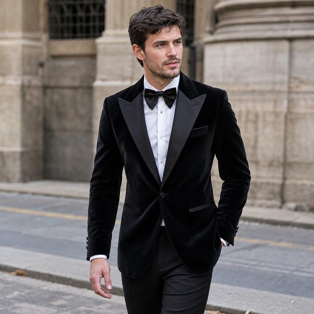 Blazer Half Lined Tailored Fit Black – Styled Editorial Shot
