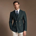 Blazer Half Lined Tailored Fit Dark Green – Product Photo