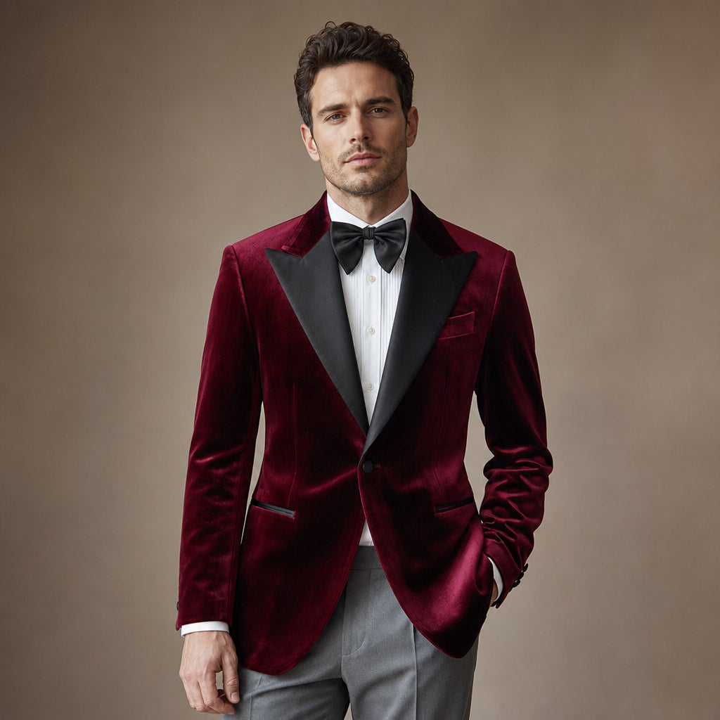 Blazer Half Lined Tailored Fit Red – Product Photo