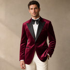 Blazer Half Lined Tailored Fit in Red – Tarlano Premium Menswear