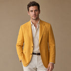 Blazer Half Lined Tailored Fit Yellow – Product Photo