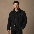 Hackney Sherpa Denim Jacket Black – Product Photo