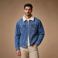 Hackney Sherpa Denim Jacket Blue – Product Photo