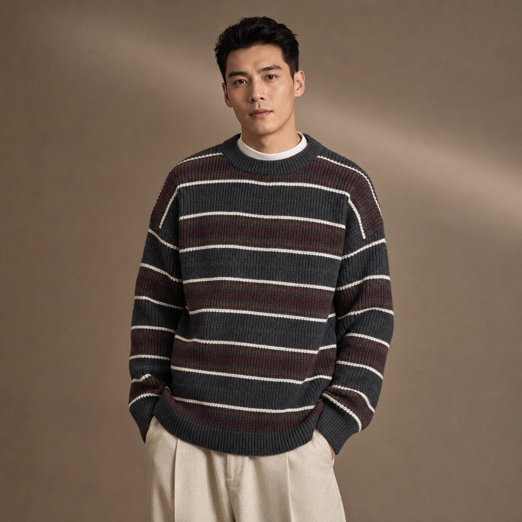 Halden Crewneck Dark Gray – Product Photo