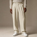 Dress Pants Pleated Front Modern Fit in Khaki – Tarlano Premium Menswear