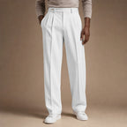 Dress Pants Pleated Front Modern Fit in White – Tarlano Premium Menswear