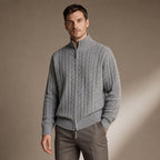 Harbor Knit Cardigan Gray – Side Angle View