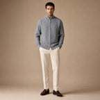 Harbor Knit Cardigan Gray – Full Look
