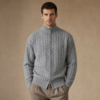 Harbor Knit Cardigan in Gray – Tarlano Premium Menswear