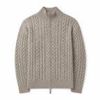 Harbor Knit Cardigan Taupe – Product Photo
