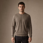 Harlow Wool Crewneck in Warm Tan – Tarlano Premium Menswear