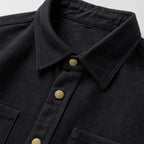 Highland Canvas Utility Longsleeve Black – Fabric and Detail Close-Up