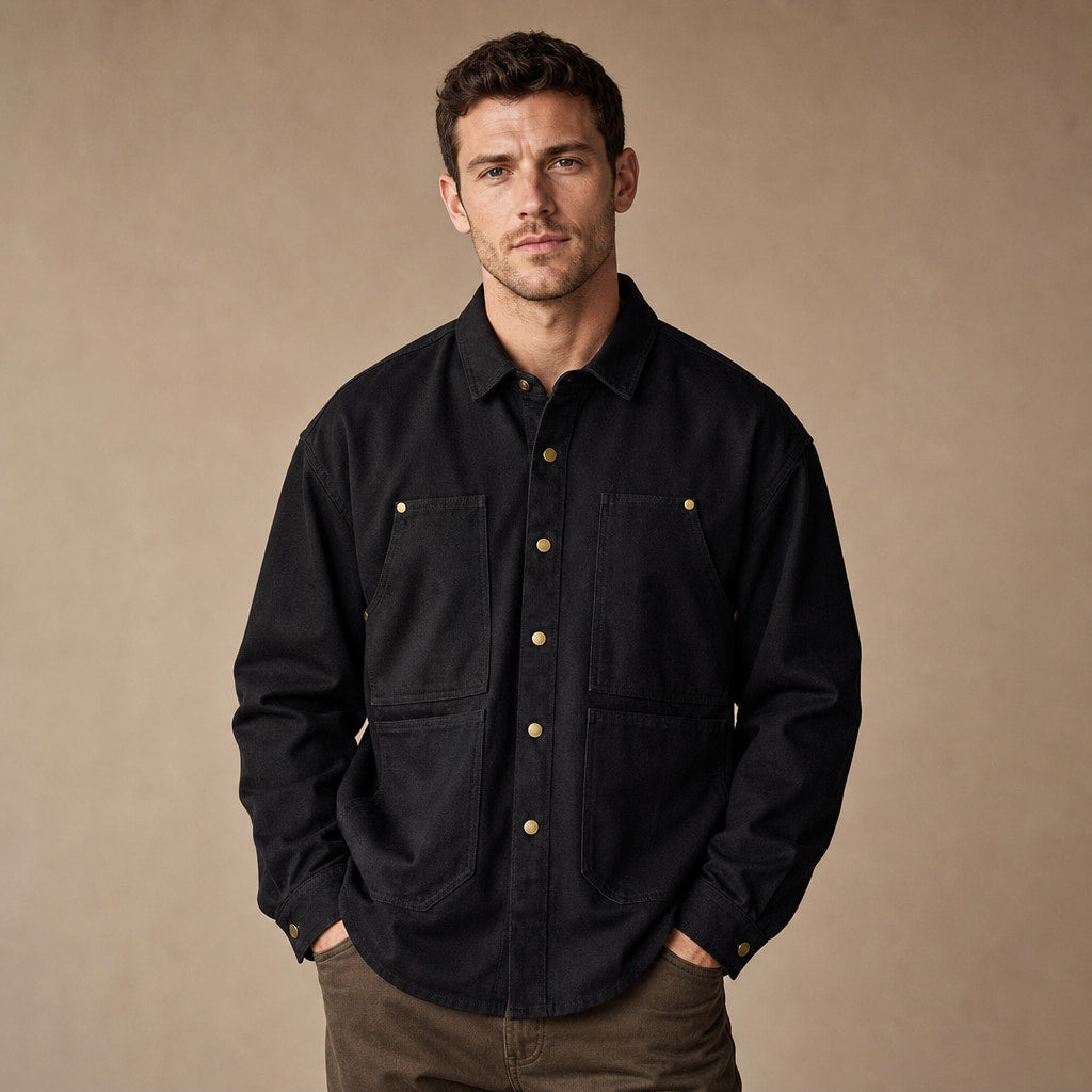 Highland Canvas Utility Longsleeve Black – Product Photo