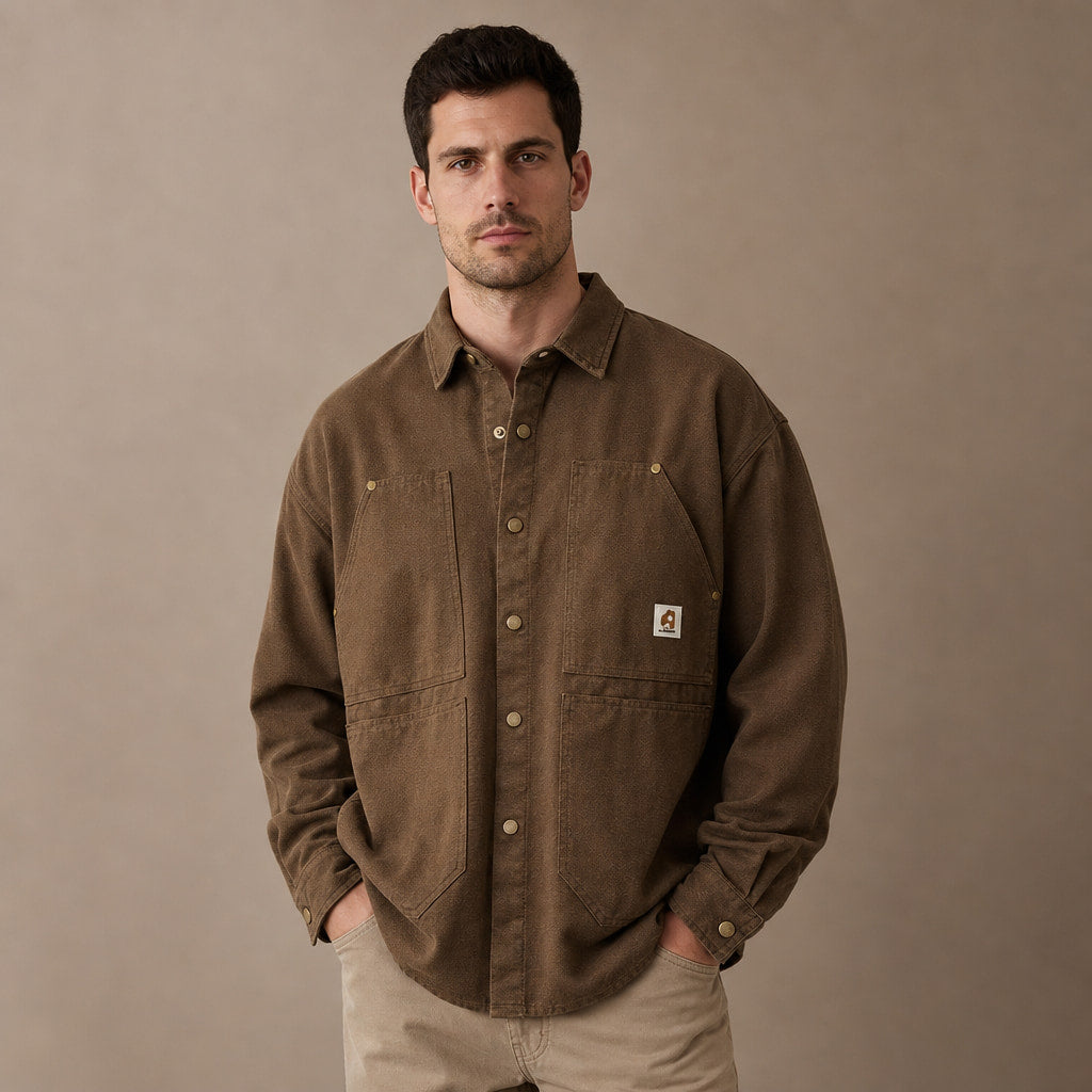 Highland Canvas Utility Longsleeve Brown – Product Photo
