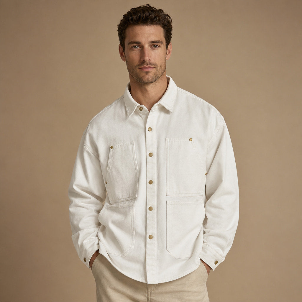 Highland Canvas Utility Longsleeve White – Product Photo