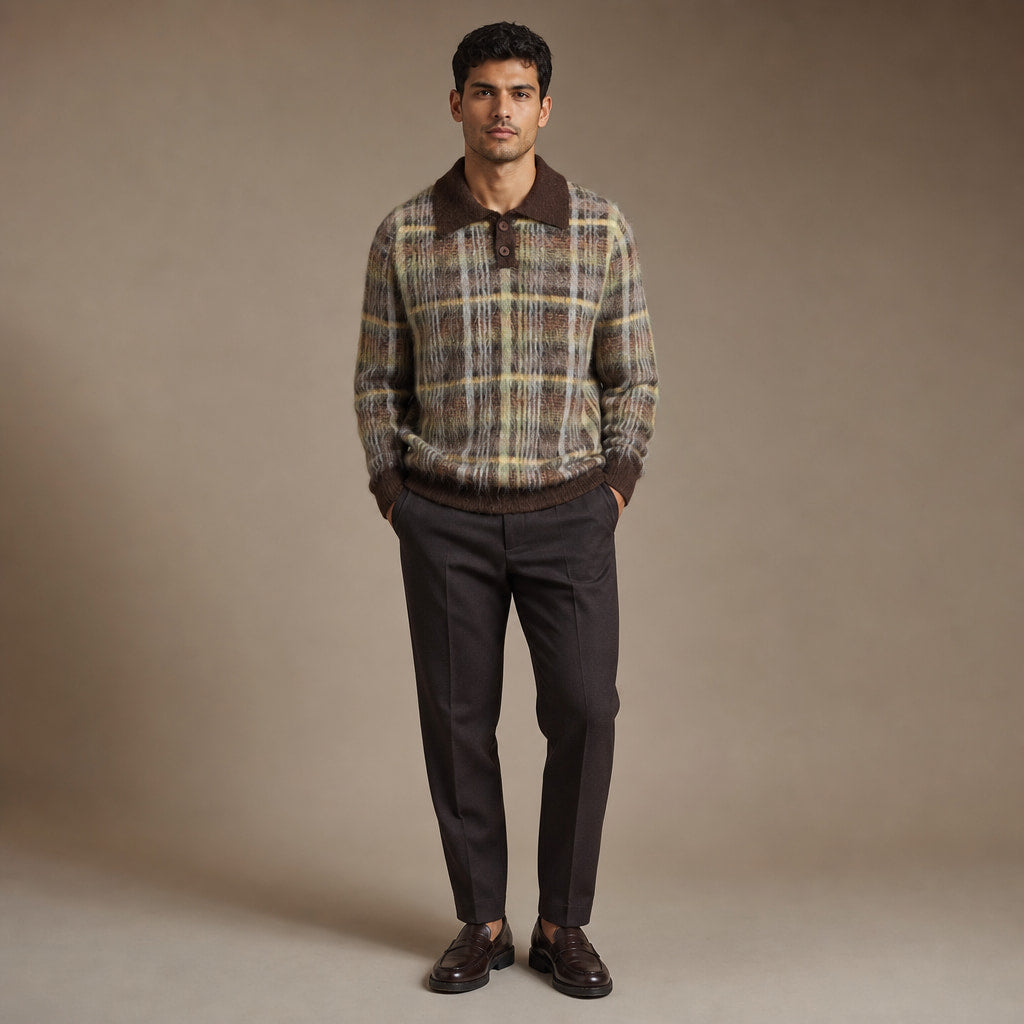 Highlands Heirloom Polo Multicolor | Brown – Full Look