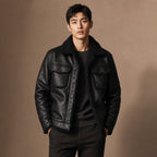 Hudson Fleece-Lined Jacket Black – Product Photo