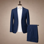 Three Piece Suit Shawl Lapel Slim Fit Navy – Product Photo
