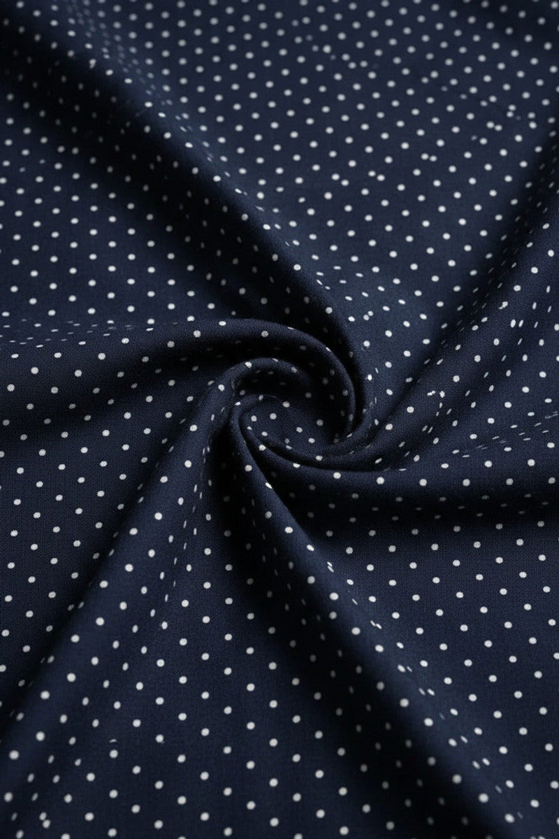 Lancor | Polka Dot Suit Navy – Product Photo