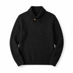 Langston Knit Sweater Black – Product Photo