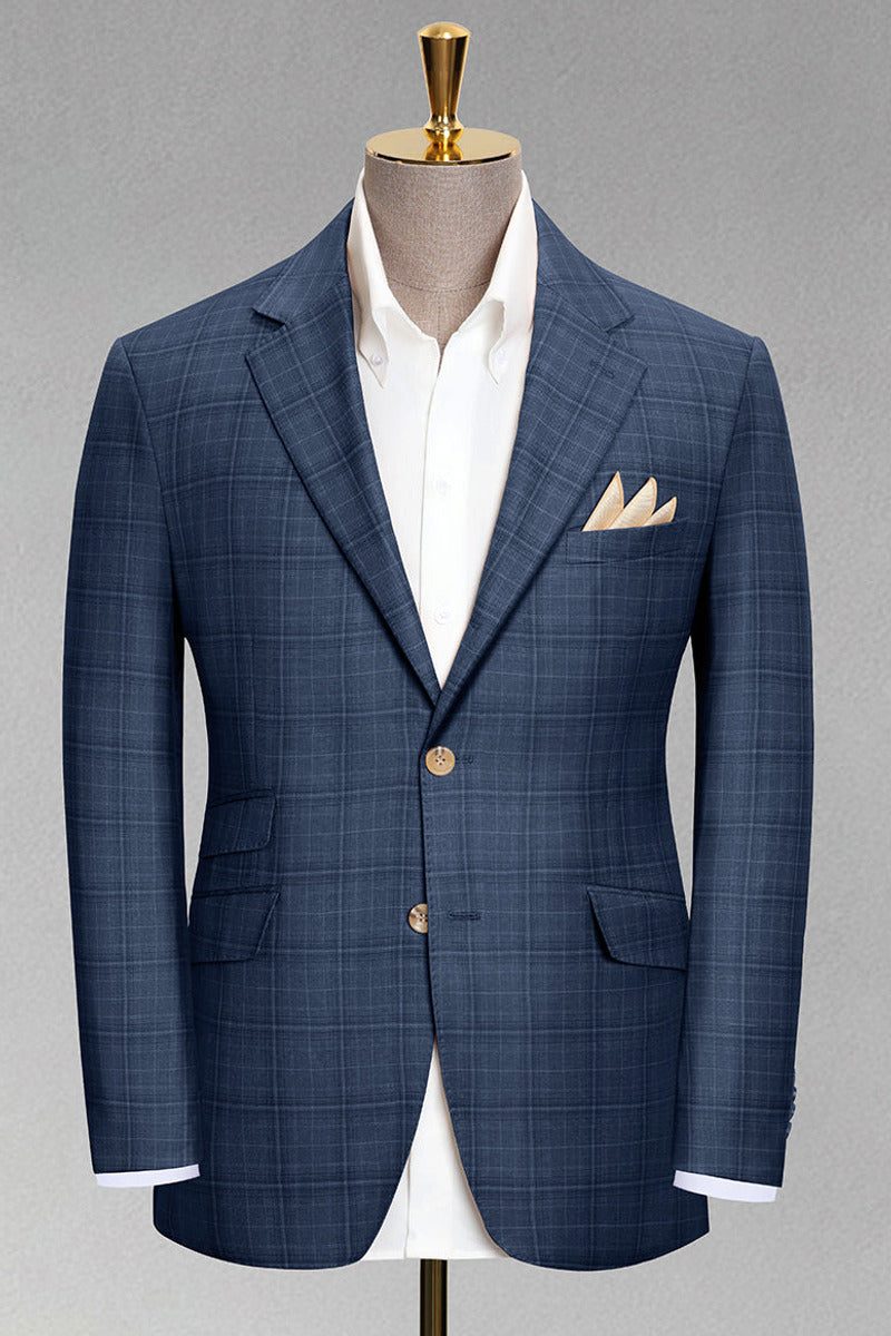Lanmor | Check Blazer Notch Lapel – Styled Editorial Shot