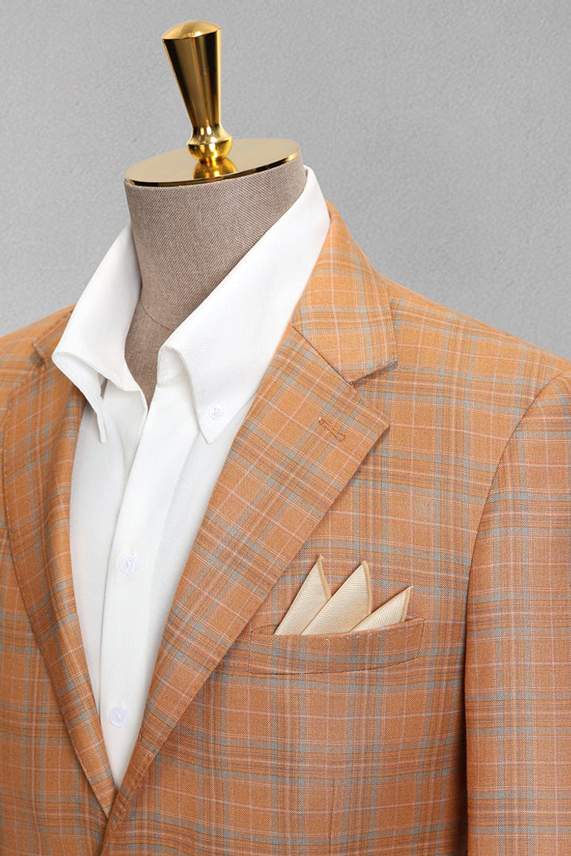 Lanmor | Check Blazer Notch Lapel – Product Photo