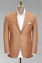 Lanmor | Check Blazer Notch Lapel – Premium Editorial