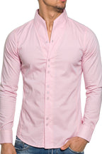 Lenmar | Dress Shirt Band Collar Slim Fit – Product Photo