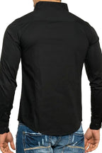 Lenmar | Dress Shirt Band Collar Slim Fit – Product Photo