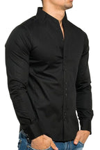 Lenmar | Dress Shirt Band Collar Slim Fit – Product Photo
