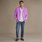 Linen Blazer Lightweight Open-Front in Purple – Tarlano Premium Menswear