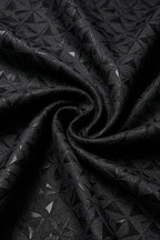 Lorcan | Jacquard Suit Satin Peak Lapel Black – Product Photo
