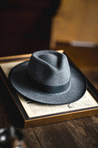 Lorvan | Fedora Hat Wool Blend Wide Brim – Styled Editorial Shot