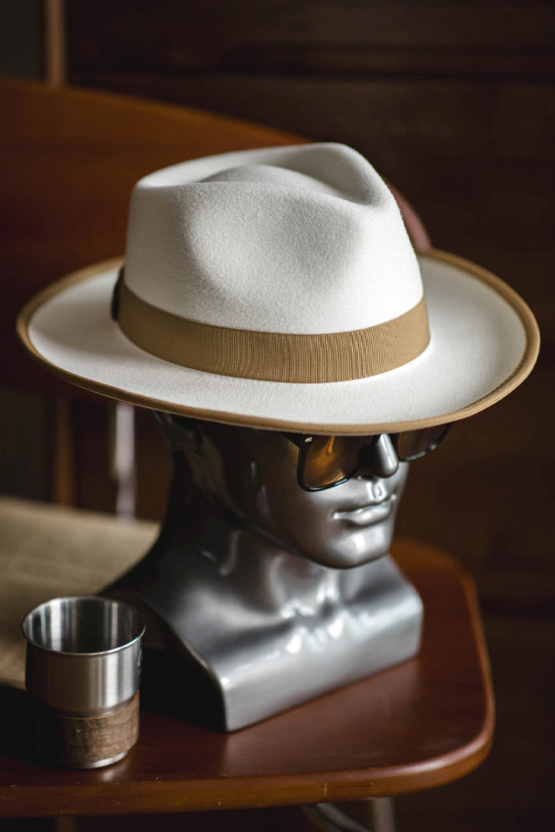 Lorvan | Fedora Hat Wool Blend Wide Brim – Product Photo