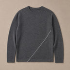 Marchetti Knit Crewneck Dark Gray – Product Photo