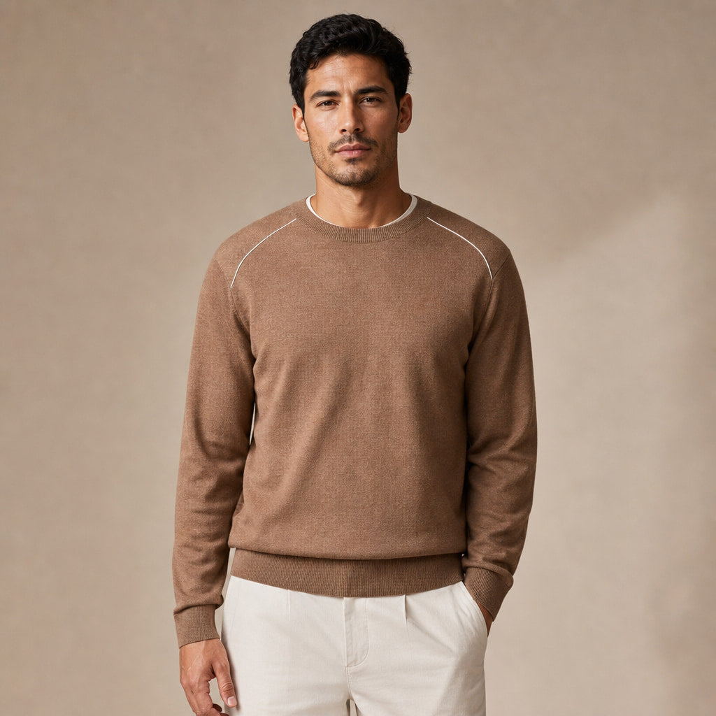 Marchetti Knit Crewneck in Hemp – Tarlano Premium Menswear