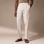 Dress Pants Pleated Front Regular Fit Beige – Product Photo