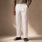 Dress Pants Pleated Front Regular Fit in Beige – Tarlano Premium Menswear