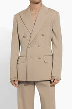 Marlen | Double Breasted Suit Tailored Fit Beige – Product Photo