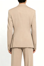 Marlen | Double Breasted Suit Tailored Fit Beige – Product Photo