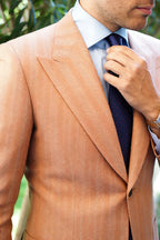 Marsand | Herringbone Suit Single Breasted Orange – Product Photo